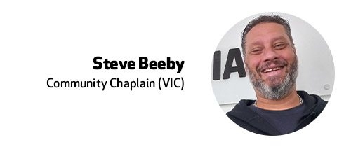 Steve Beeby Chaplain Vic