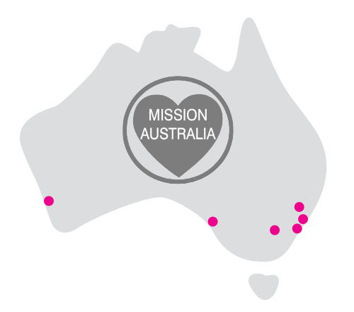 mission australia locations in 1996