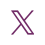 Logo of X, formerly Twitter, featuring a stylised bird in flight.