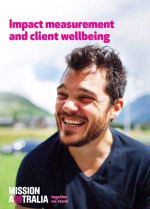 Screenshot of Impact measurement and Client Wellbeing report 2015 document