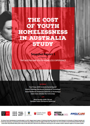 Screenshot of The Cost of Youth Homelessness in Australia
