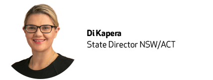 State director profile Di Kapera