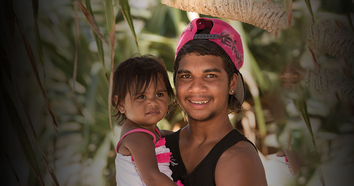 Indigenous brother and sister