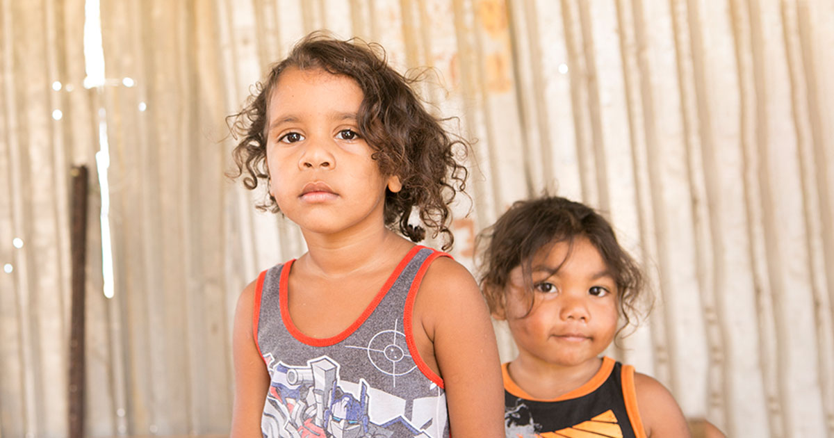 Two indigenous kids.