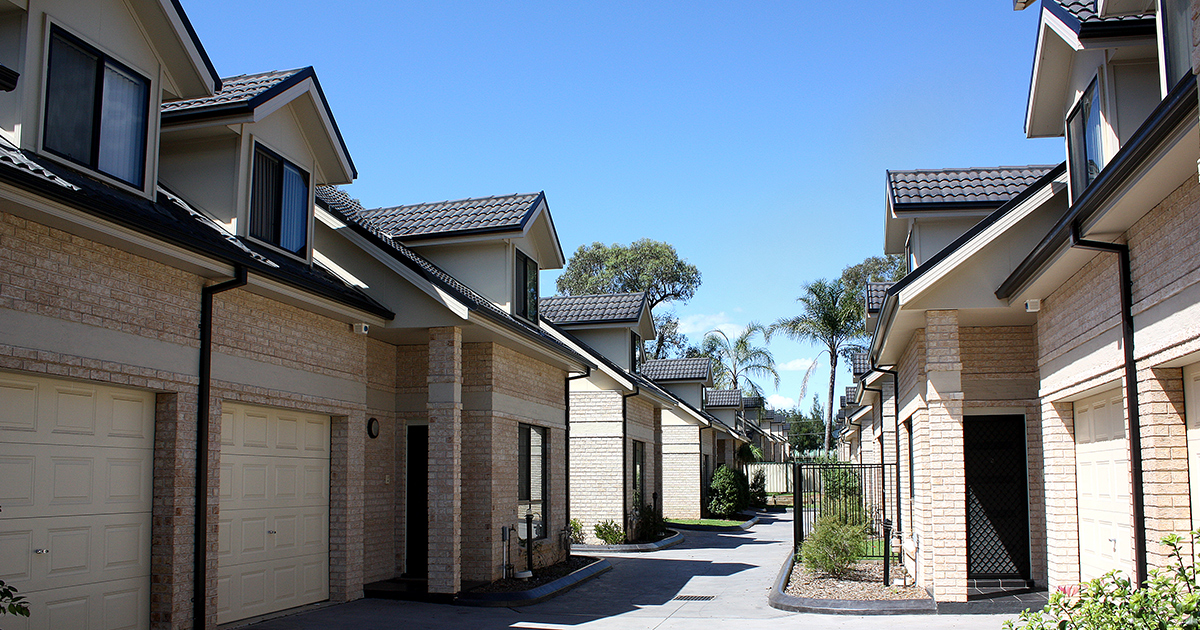 Row of buildings