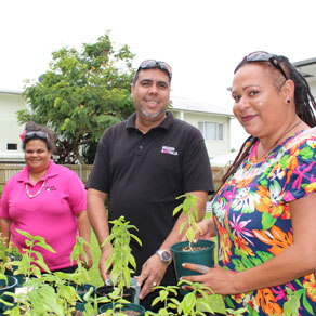 People from Cairns with Mission Australia Staff