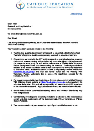 Approval Letter CEO Canberra Goulburn thumb