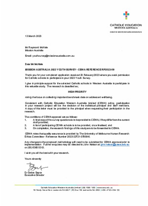 Approval Letter CEO WA