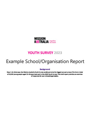 Example 2023 organisation report