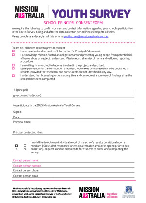 School Principal Consent Form
