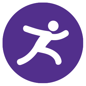 A person running