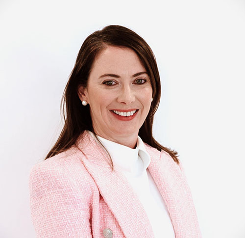 photo of Clare Sowden with formal attire