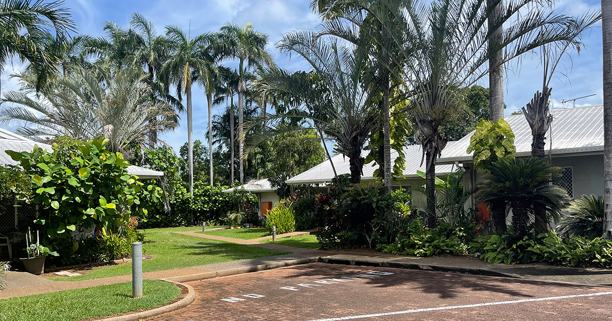 Mission Australia Housing NT announces the completion of a historic transfer of 251 social homes in Darwin, showing an image of the housing.