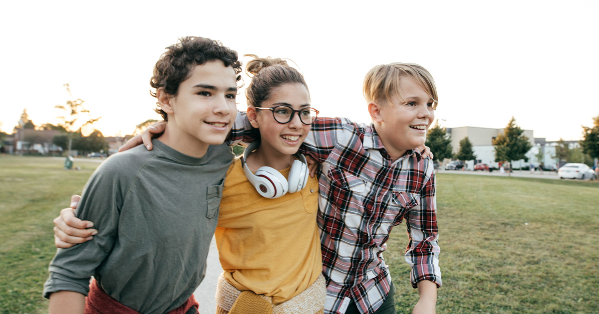 A group of kids