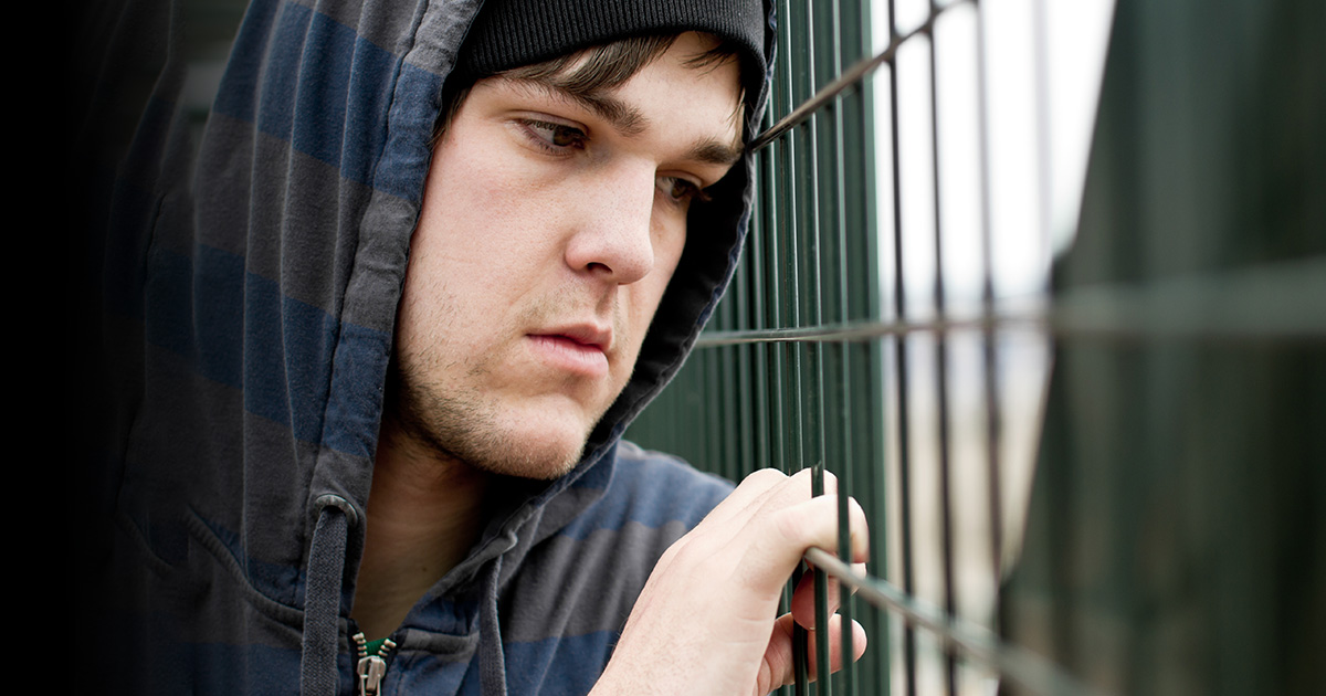 Young man looking worried.