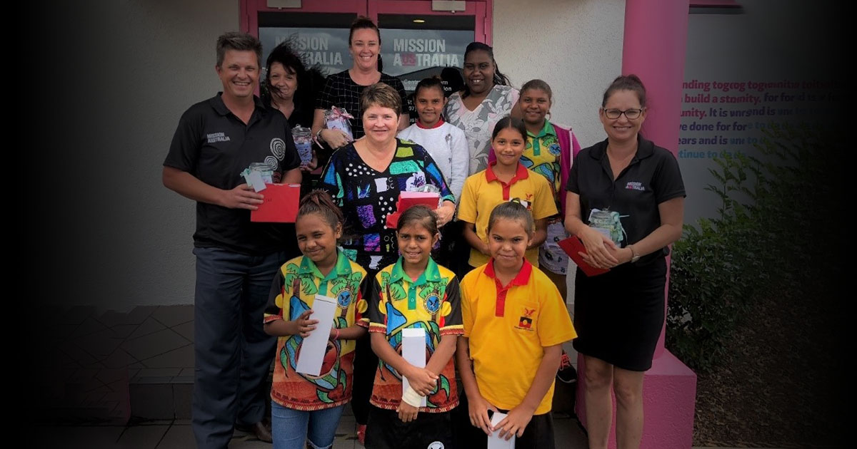 Students at Yarrabah State School