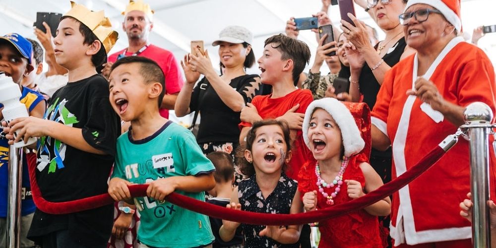 Young children excited for Christmas at CLIPS
