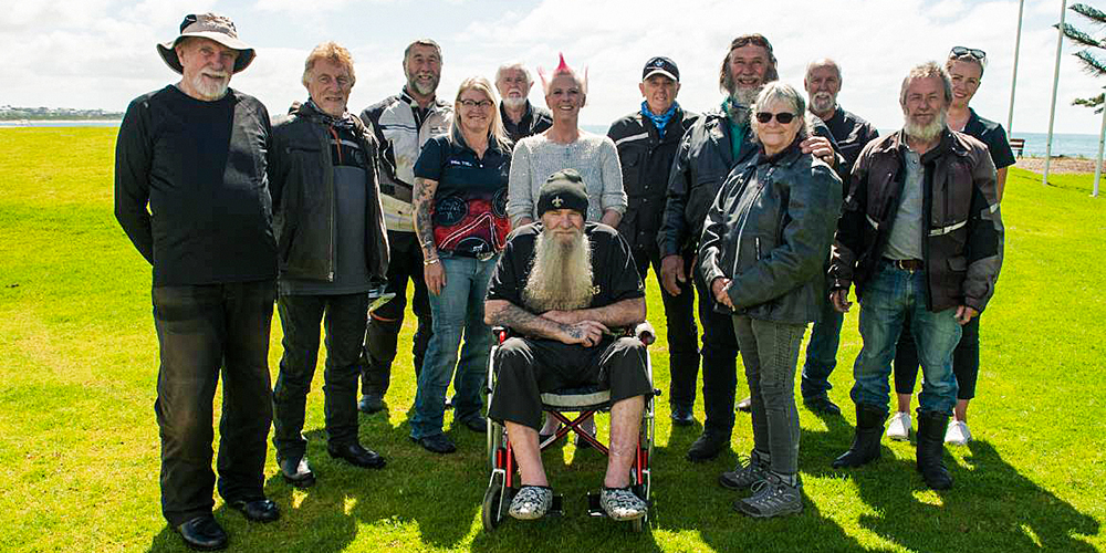 Terry and his wife Lyn with Fleurieu Peninsula riding group