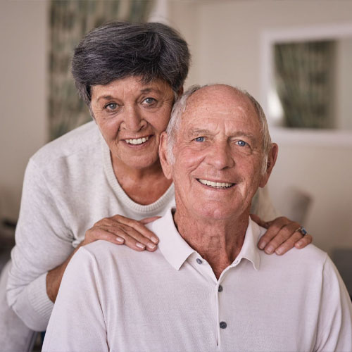 Peter and Maria looking happy