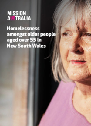 Homelessness amongst older people aged over 55 in NSW cover