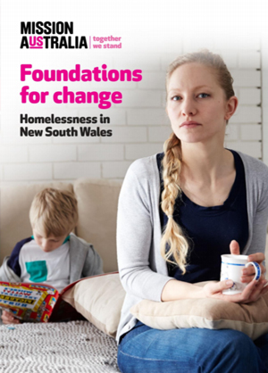 Screenshot of Foundations for Change – Homelessness in NSW document