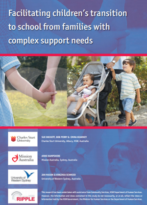 Screenshot of Facilitating children’s transition to school from families with complex support needs document