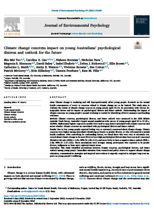 Climate paper associated with climate change