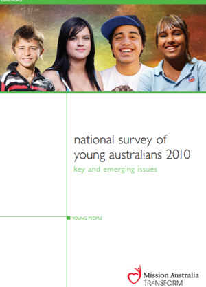 Screenshot of National Survey of Young Australians - 2010 