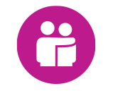 Support and connection icon